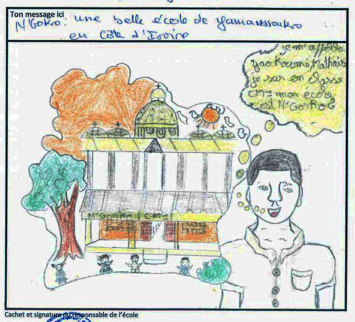 Exposition de dessins en Côte d'Ivoire