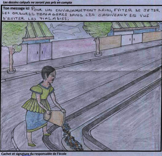 Exposition de dessins en Côte d'Ivoire