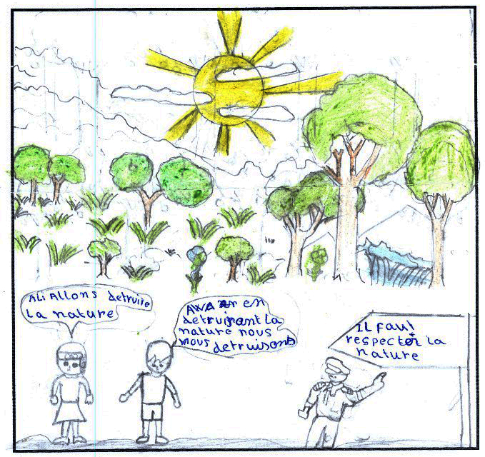 Exposition de dessins en Côte d'Ivoire