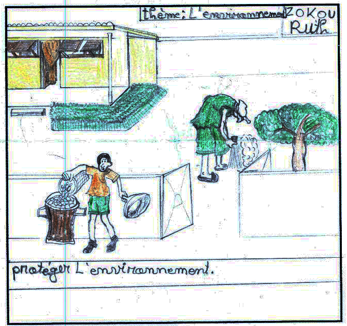 Exposition de dessins en Côte d'Ivoire