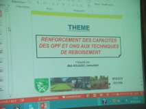 Renforcement de capacité des OPF et ONG aux techniques de reboisement du 07 au 08 octobre 2014