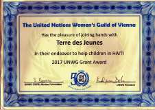 Terre des Jeunes Gonaïves gagne le prix de la Ligue des Femmes des Nations Unies