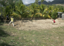 Gros-Morne: Preparation pour la construction siège social AJGR