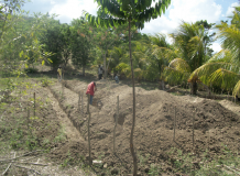 Gros-Morne: Preparation pour la construction siège social AJGR